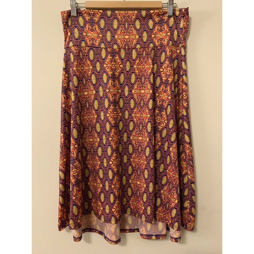 LuLaRoe Azure Skirt Autumn Boho L